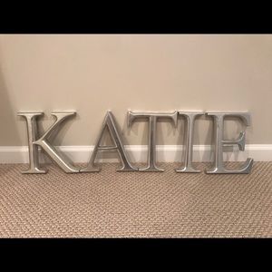 Wooden decoration letters